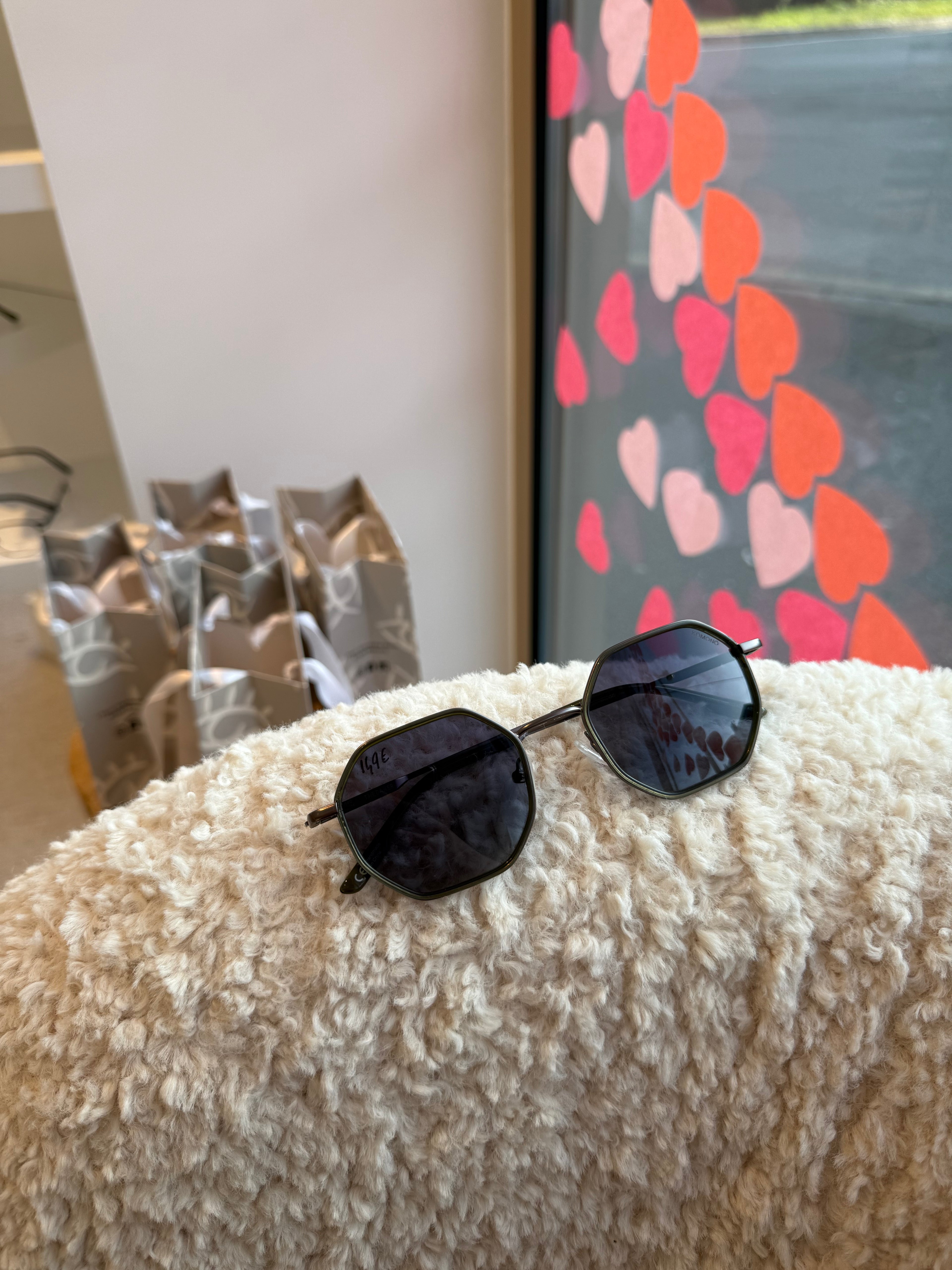 KOMONO The Baker – Lunettes de soleil homme kaki & argent