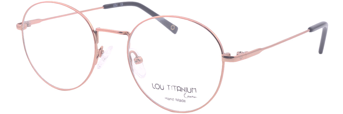 Lou – TM11 | Lunettes de vue femme en titane rose gold