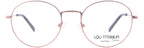 Lou – TM11 | Lunettes de vue femme en titane rose gold