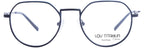 Lou – TM32 | Lunettes de vue homme titane noir liseré bleu