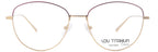 Lou – TW18 | Lunettes de vue femme en titane or et rouge