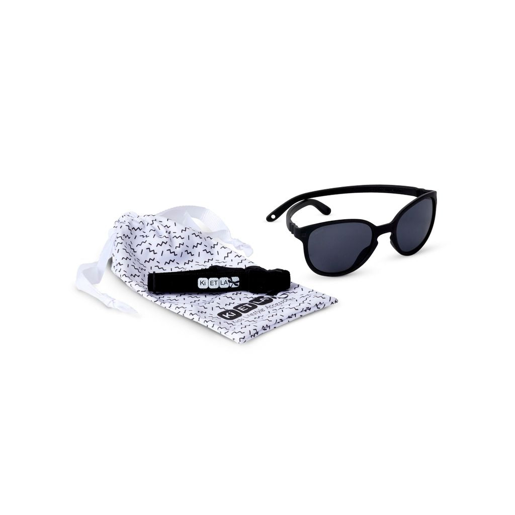 KIETLA - WAZZ | Lunettes de soleil enfant noir 2-4 ans