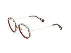 LE PARC – CRATE | Lunettes de vue femme combiné or et écaille rouge