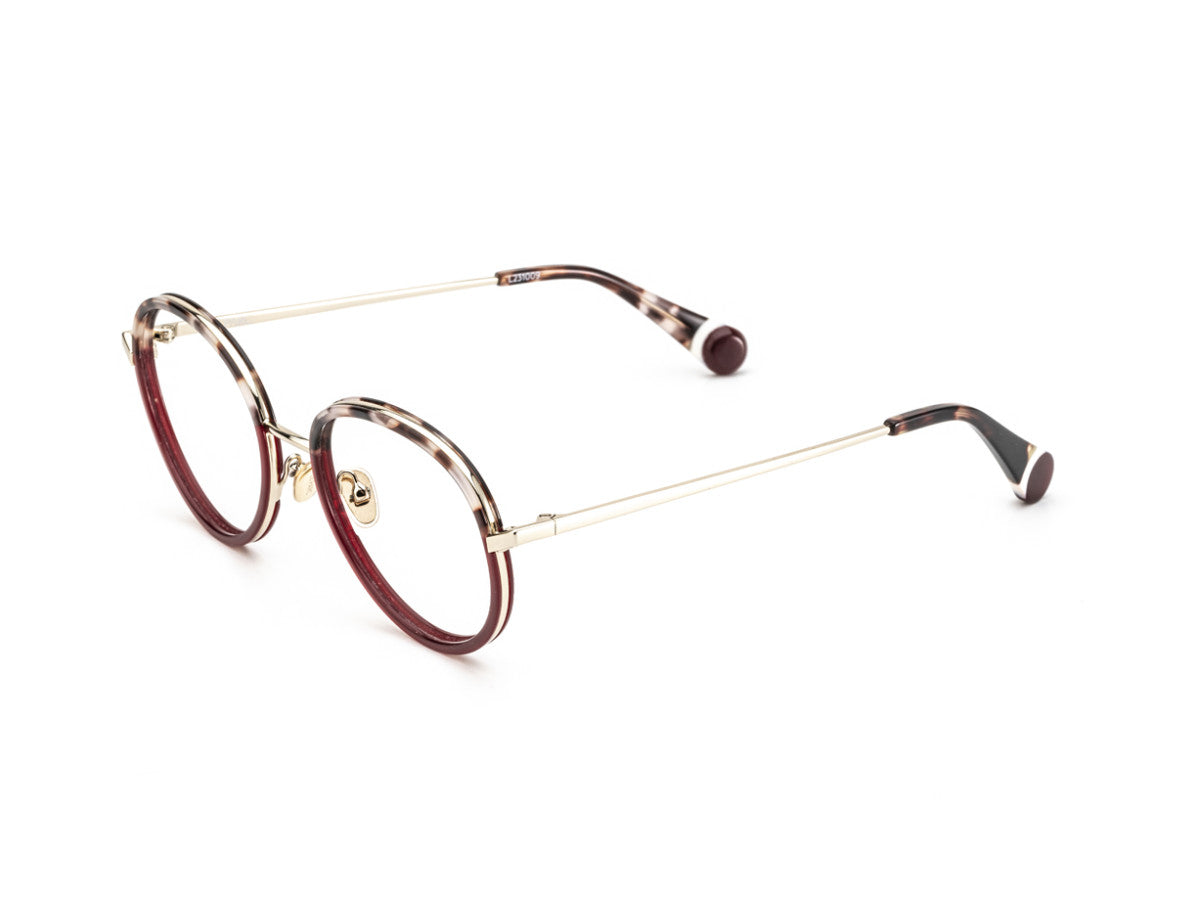 LE PARC – CRATE | Lunettes de vue femme combiné or et écaille rouge