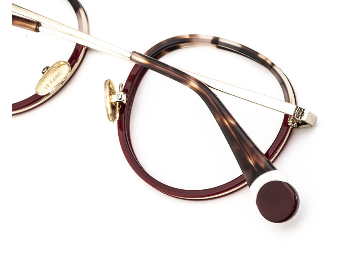 LE PARC – CRATE | Lunettes de vue femme combiné or et écaille rouge