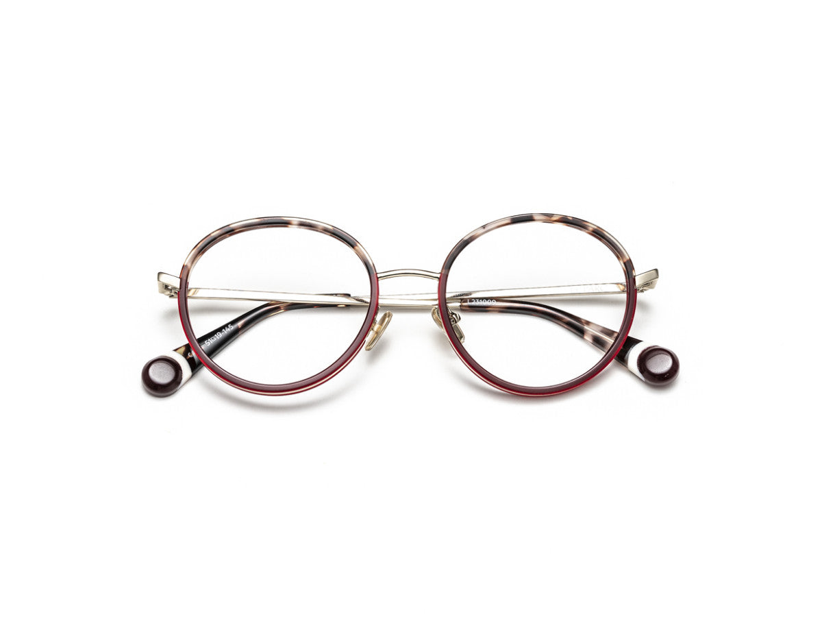 LE PARC – CRATE | Lunettes de vue femme combiné or et écaille rouge