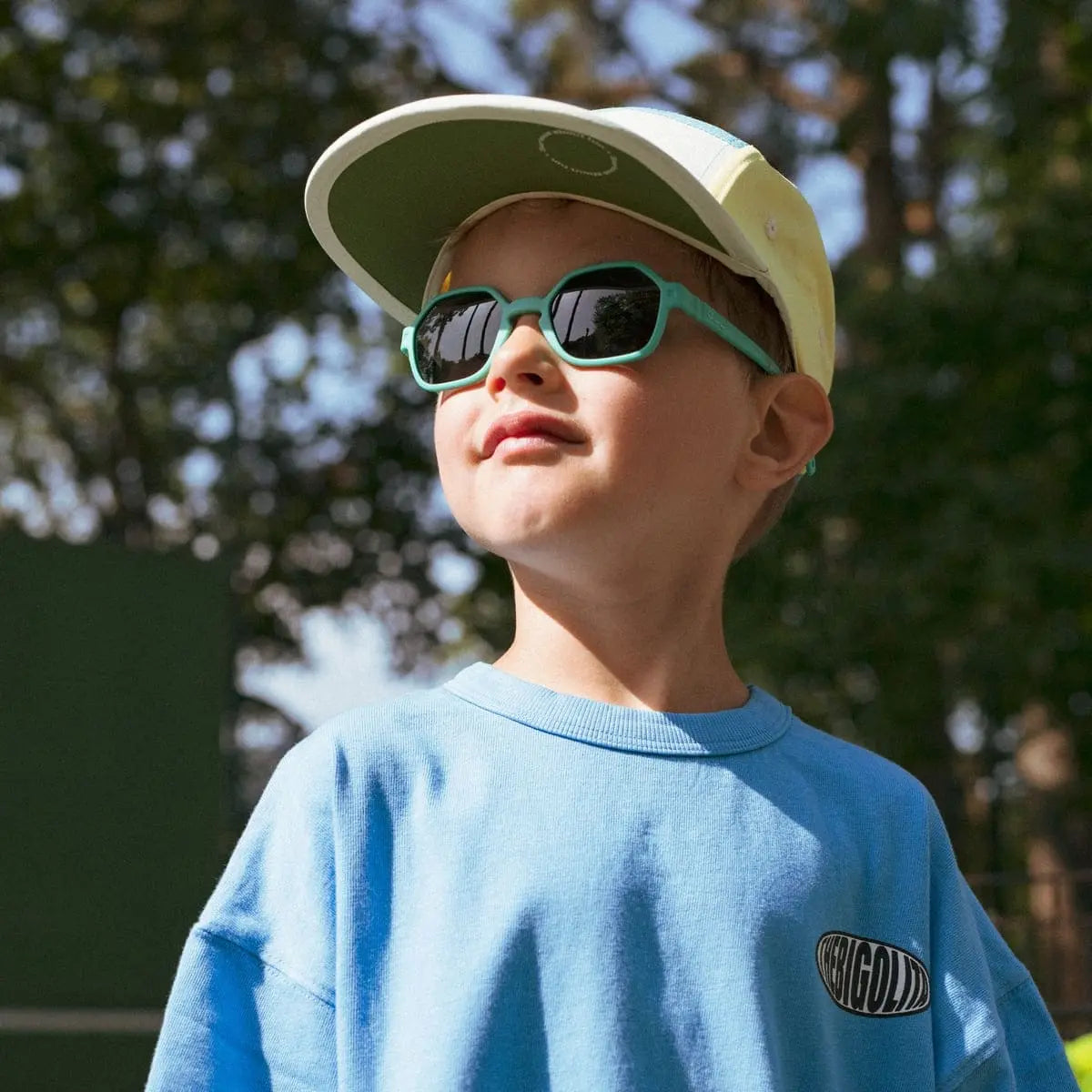 KIETLA - EYZZ | Lunettes de soleil enfant Bleu lagon 7 à 12 ans