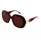 LANCEL LA91049 – Lunettes de soleil femme écaille & verres brun dégradé
