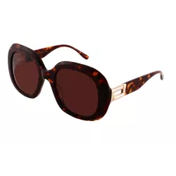 LANCEL LA91049 – Lunettes de soleil femme écaille & verres brun dégradé