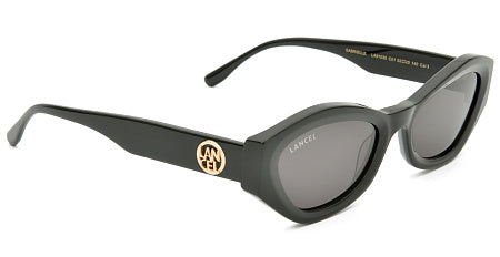LANCEL LA91035 – Lunettes de soleil femme noires en acétate